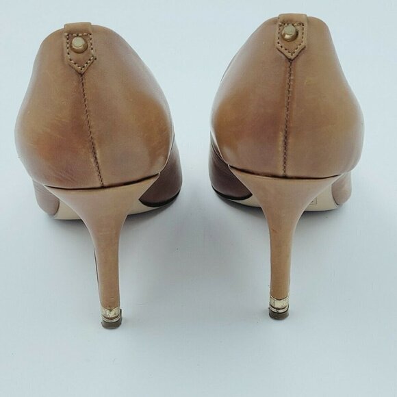 Aldo Classic Brown Leather Pointed Toe Pumps Heels Size 8 - Picture 6 of 9